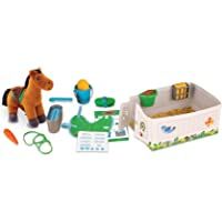 Los mejores  - Melissa y Doug Juego para el Cuidado en la alimentación y el Aseo de Caballos con Animales de Peluche (23 Piezas)